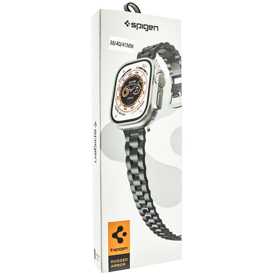 Ремінець силіконовий SPIGEN SP-04 APPLE WATCH 38мм | 40мм | 41мм ЧОРНИЙ Ремінець силіконовий SPIGEN SP-04 APPLE WATCH 38мм | 40мм | 41мм ЧОРНИЙ