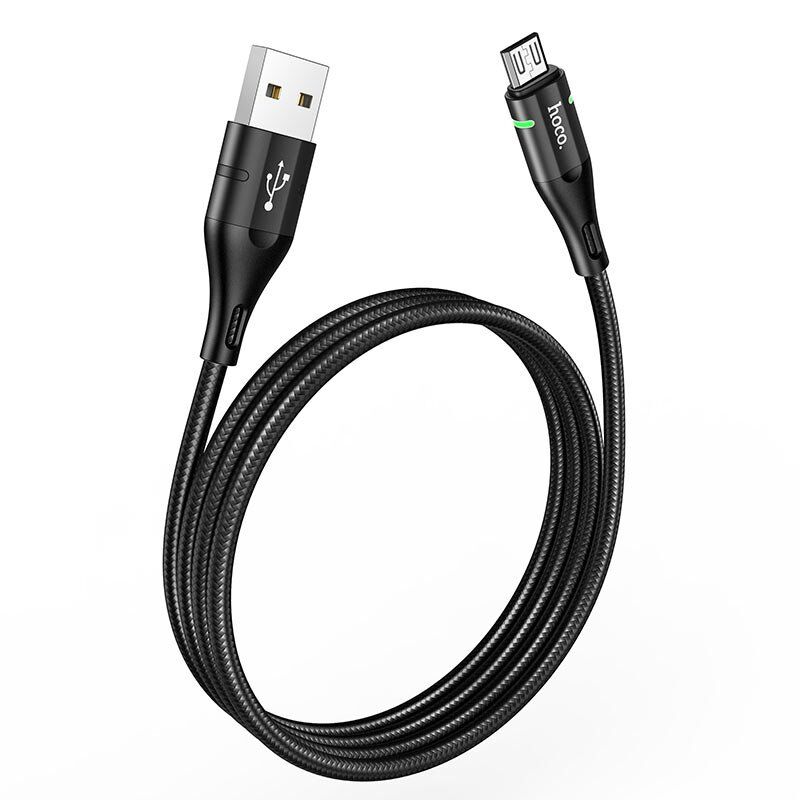 USB кабель HOCO U93 USB - micro USB 1.20m чорний USB кабель HOCO U93 USB - micro USB 1.20m чорний