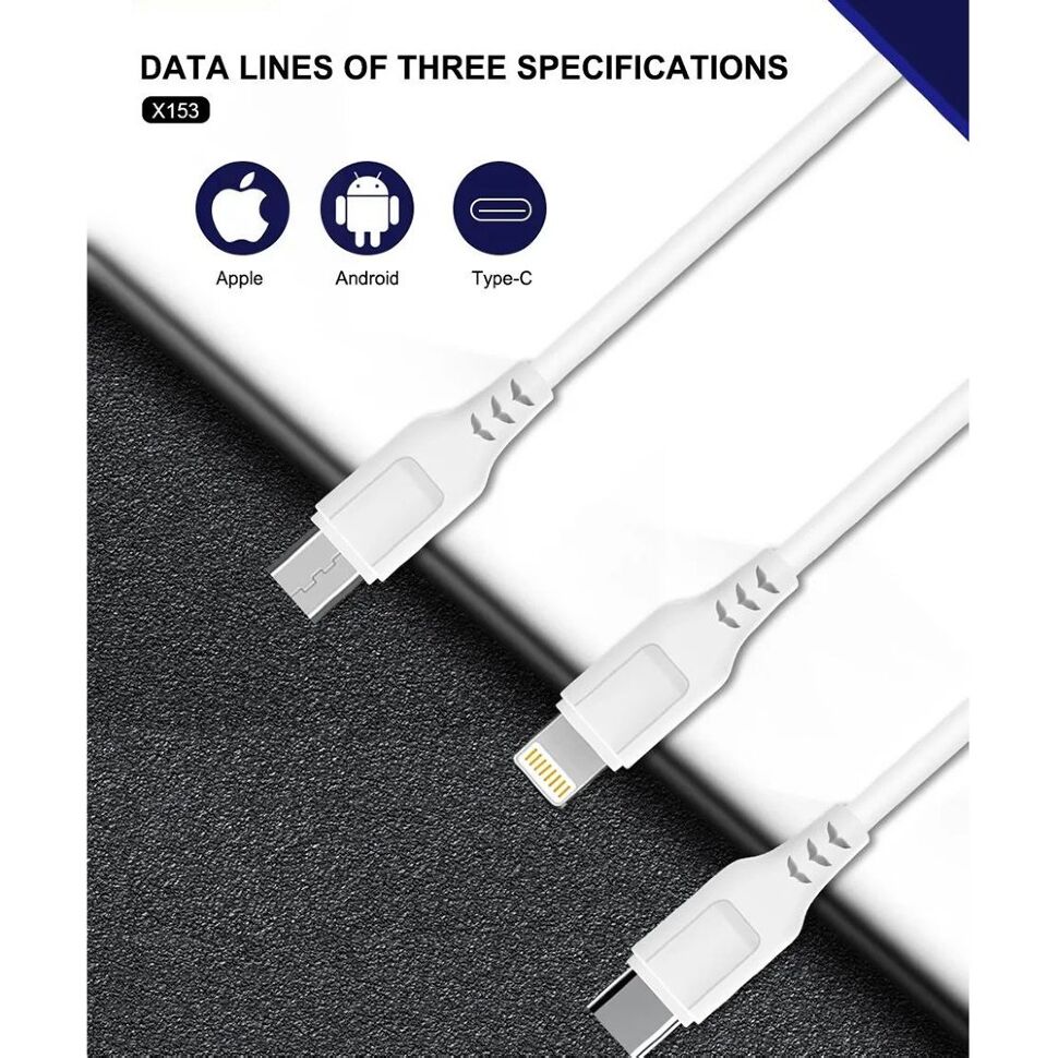 Кабель USB WUW X153 USB - micro USB 2.4A Кабель USB WUW X153 USB - micro USB 2.4A