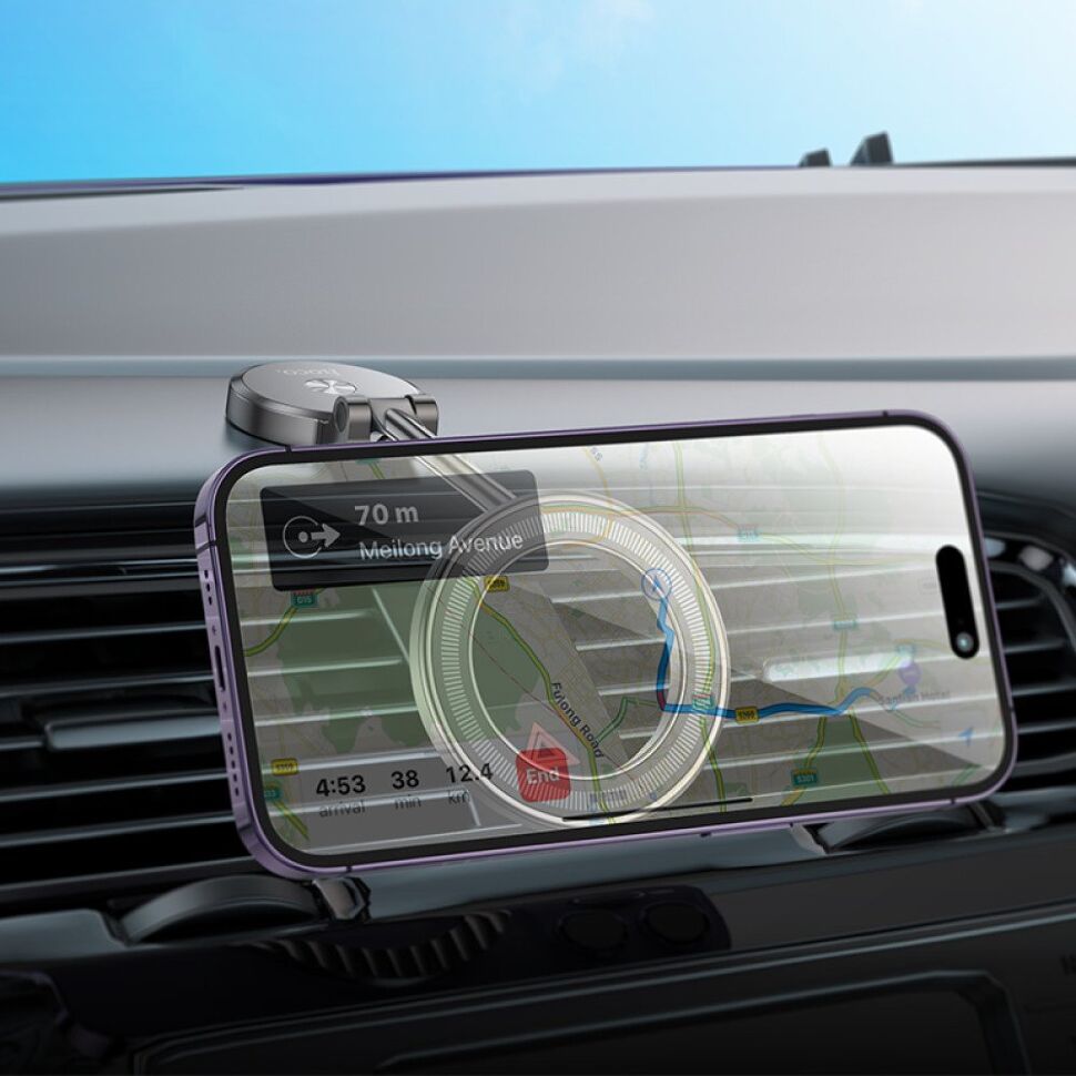 Автомобільний тримач HOCO H51 магнітний, сірий Автомобільний тримач HOCO H51 магнітний, сірий