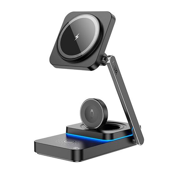 Бездротовий зарядний пристрій HOCO CQ10 3В1 ЧОРНИЙ Бездротовий зарядний пристрій HOCO CQ10 3В1 ЧОРНИЙ