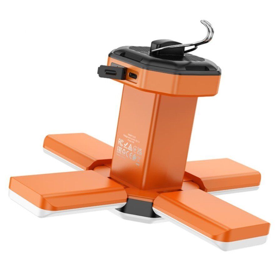 Кемпінговий ліхтар HOCO DL20 з акумулятором 3600 мА·год, 6000K, Помаранчевий