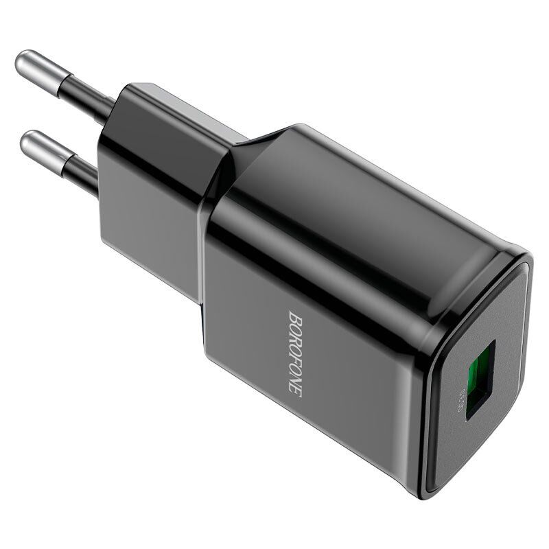 Мережевий зарядний пристрій BOROFONE BA59A Heavenly single port QC3.0 charger(EU)