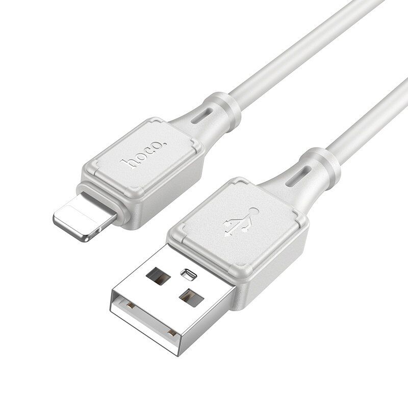 USB кабель HOCO X101 USB - Lightning silicone 1м, сірий USB кабель HOCO X101 USB - Lightning silicone 1м, сірий