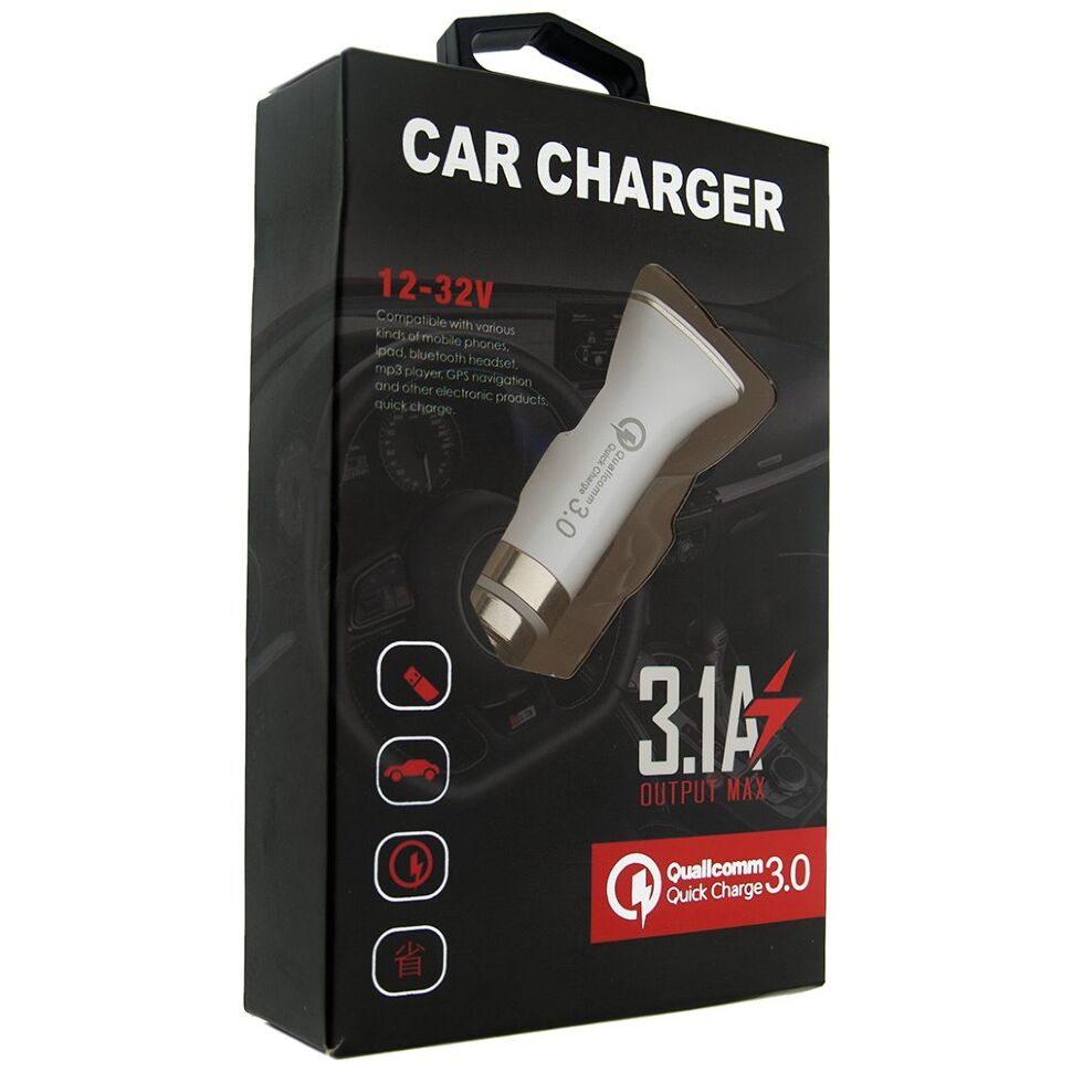 Автомобільний зарядний пристрій LZ-328 QC 3.0 3,1A Автомобільний зарядний пристрій LZ-328 QC 3.0 3,1A