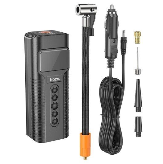 Автомобільний насос-компресор HOCO PH55, чорний Автомобільний насос-компресор HOCO PH55, чорний