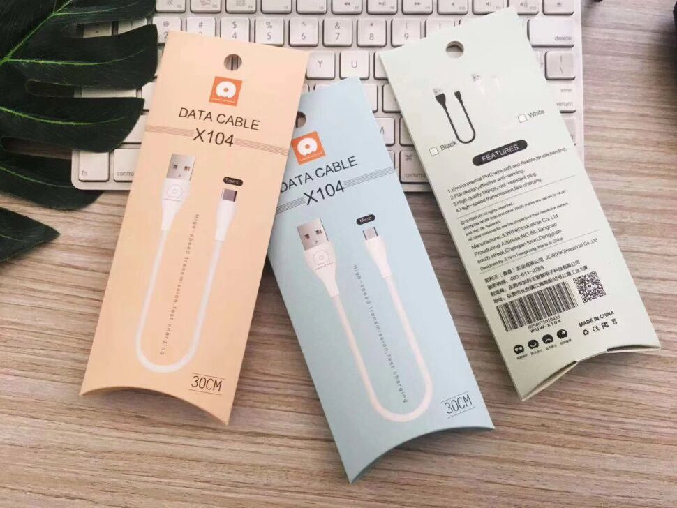 Кабель USB WUW X104 Lightning (30CM) 2.4A