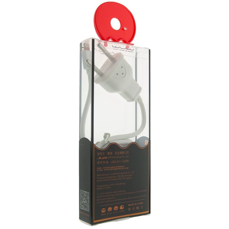 Мережевий зарядний пристрій WUW X82 1000 mA Lightning