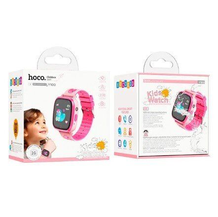 Годинник HOCO Y100 children watch with call function, SIM КАРТКА 2G, РОЖЕВИЙ Годинник HOCO Y100 children watch with call function, SIM КАРТКА 2G, РОЖЕВИЙ