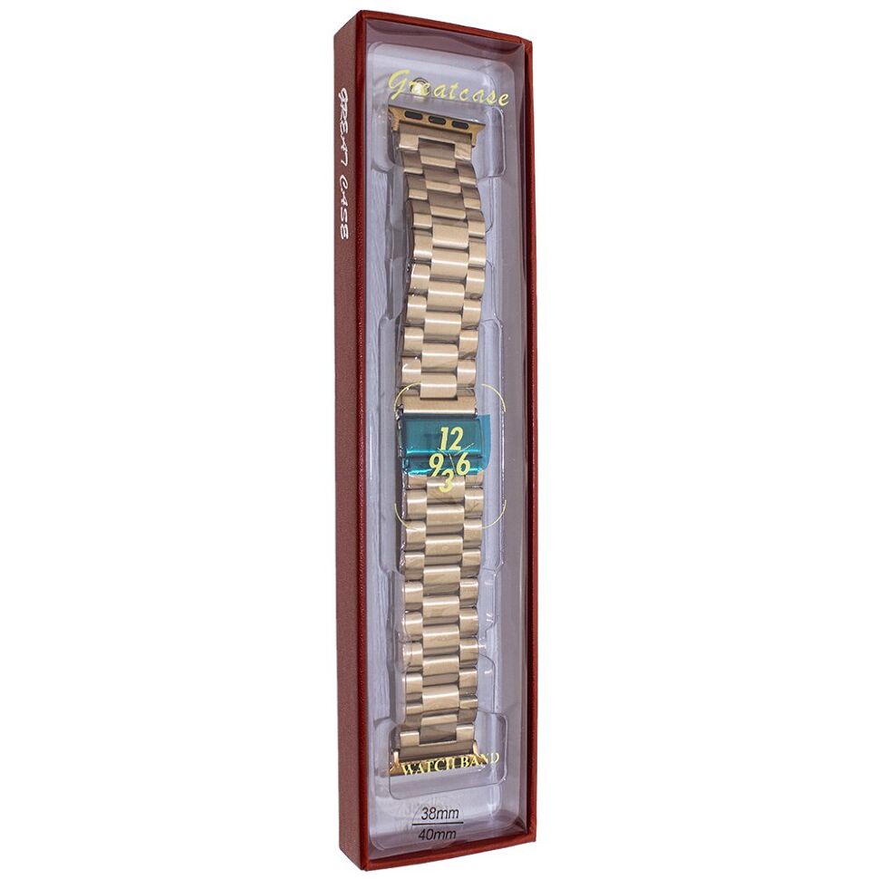 Ремінець металевий для годинника APPLE WATCH 38MM / 40MM / 41MM 3-Bead Metal №21 Ремінець металевий для годинника APPLE WATCH 38MM / 40MM / 41MM 3-Bead Metal №21