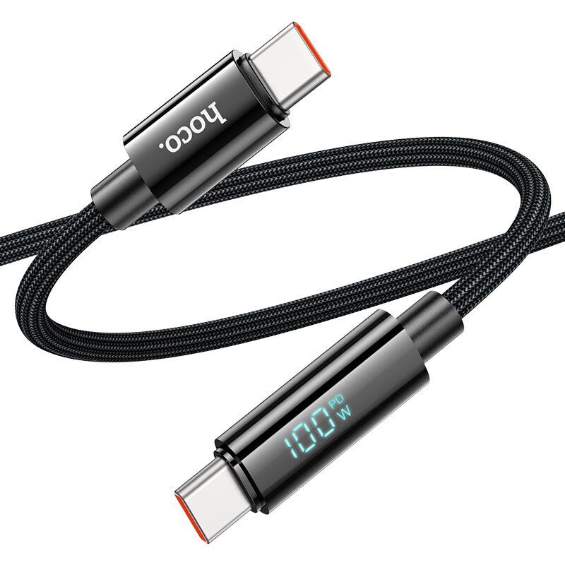 USB-C кабель HOCO U125 100W Type-C - Type-C ЧОРНИЙ