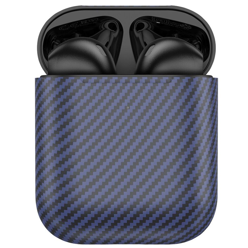 Бездротові навушники HOCO EW41 Plus, з карбоновим покриттям, темно-синій Бездротові навушники HOCO EW41 Plus, з карбоновим покриттям, темно-синій