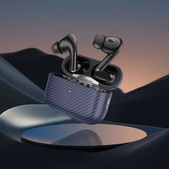 Бездротові навушники HOCO EW41 Plus, з карбоновим покриттям, темно-синій Бездротові навушники HOCO EW41 Plus, з карбоновим покриттям, темно-синій