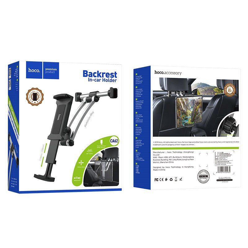 Автомобільний тримач HOCO CA62 на підголівник, для планшету Автомобільний тримач HOCO CA62 на підголівник, для планшету
