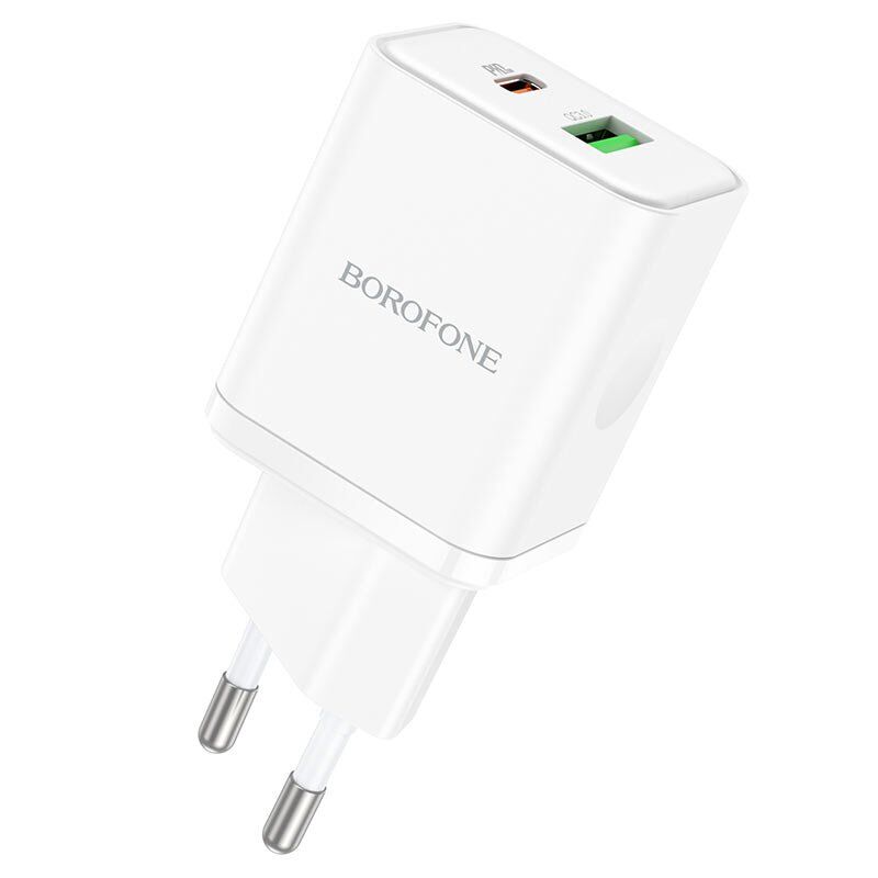 Мережевий зарядний пристрій BOROFONE BN7 PD20W+QC3.0 charger(EU) Мережевий зарядний пристрій BOROFONE BN7 PD20W+QC3.0 charger(EU)