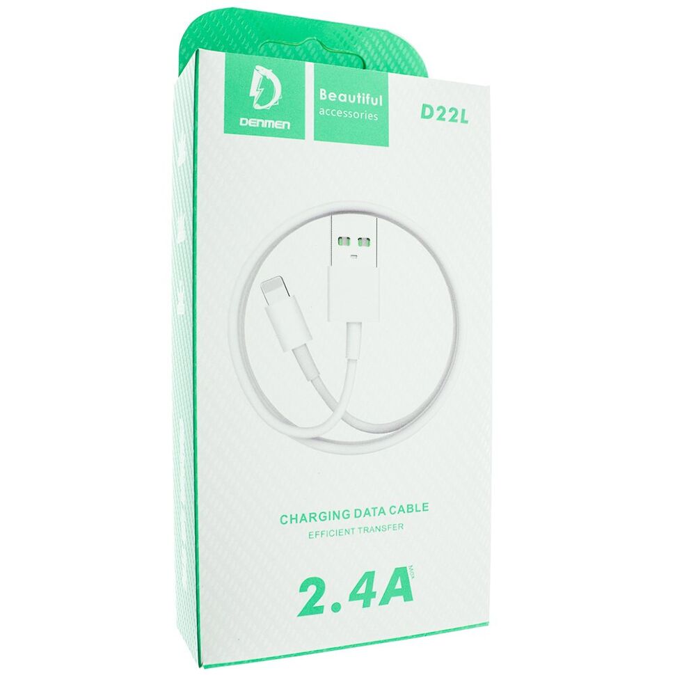 Кабель USB Denmen D22L USB - Lightning (2,4A) Кабель USB Denmen D22L USB - Lightning (2,4A)