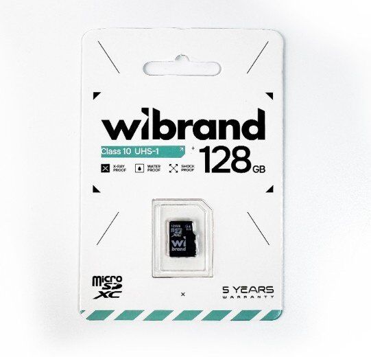 Карта пам'яті micro 128Gb Wibrand SDXC (UHS-1) class 10 Карта пам'яті micro 128Gb Wibrand SDXC (UHS-1) class 10