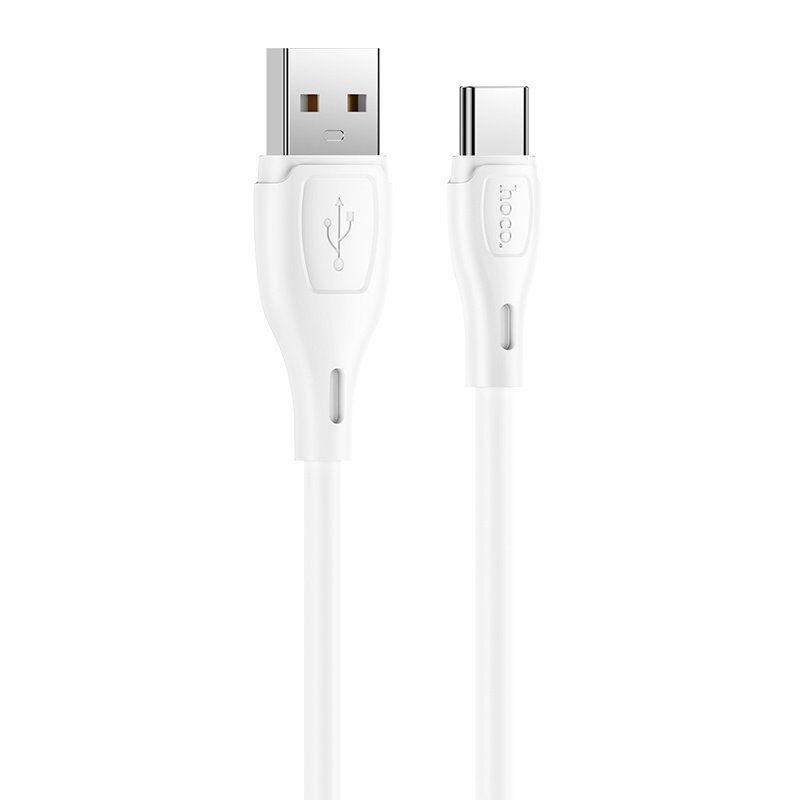 USB кабель HOCO X61 Silicone USB - Type-C 2.4A 1 метр, білий