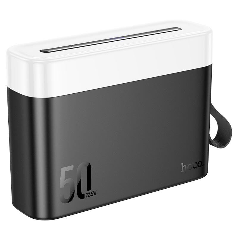 Power Bank HOCO J94A Masterful 22.5W 50000mah + ліхтар, ЧОРНИЙ