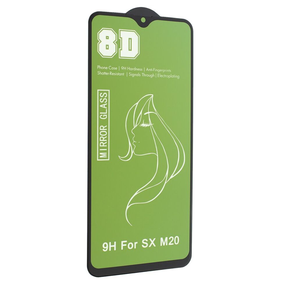 Захисне скло 8D MIRROR SAMSUNG M205F Galaxy M20 2019 Захисне скло 8D MIRROR SAMSUNG M205F Galaxy M20 2019