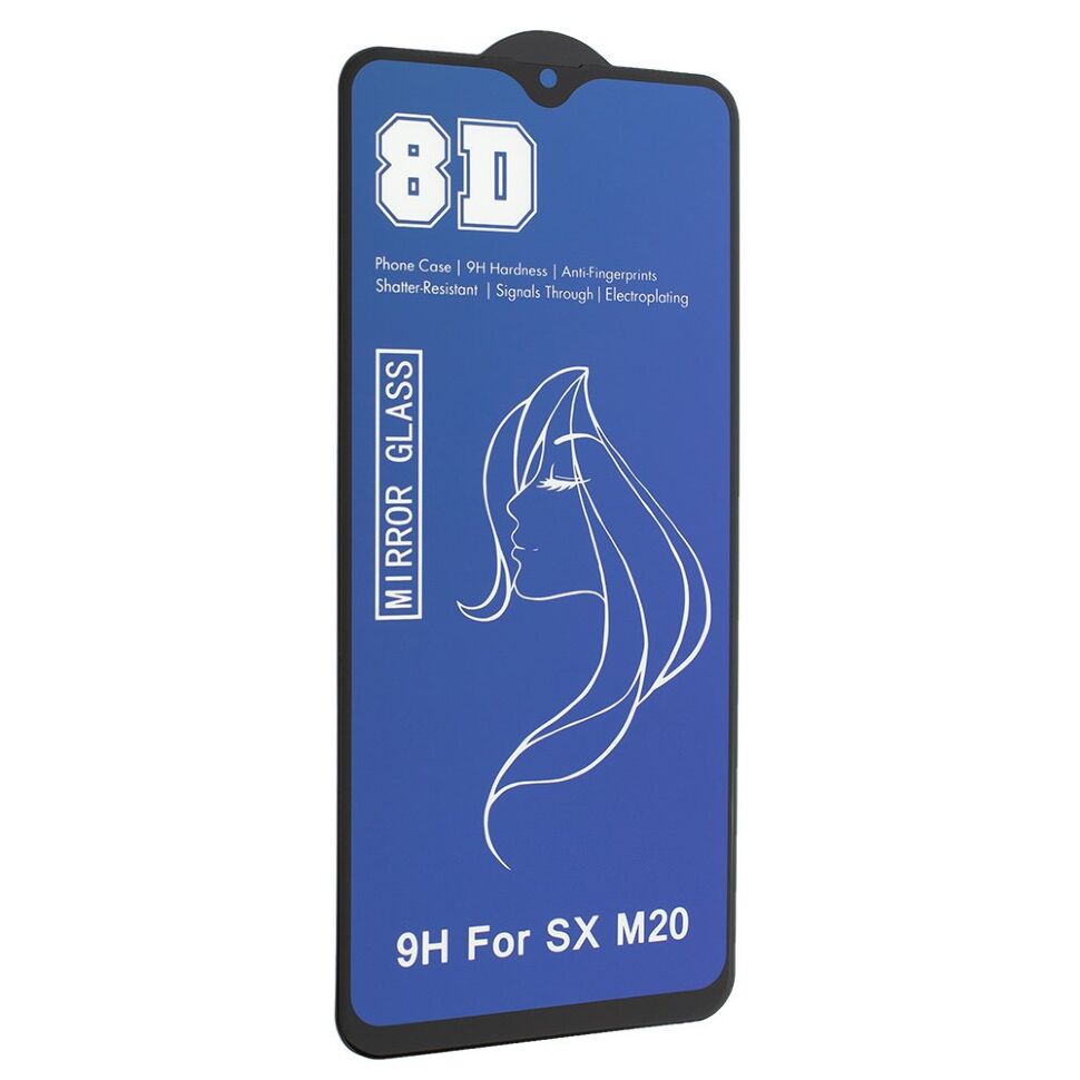 Захисне скло 8D MIRROR SAMSUNG M205F Galaxy M20 2019 Захисне скло 8D MIRROR SAMSUNG M205F Galaxy M20 2019