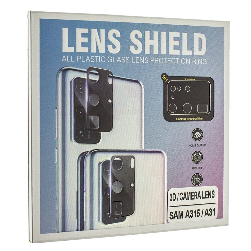 Захисне скло для камери 3D LENS SHIELD SAMSUNG A315 Galaxy A31 2020 чорний Захисне скло для камери 3D LENS SHIELD SAMSUNG A315 Galaxy A31 2020 чорний
