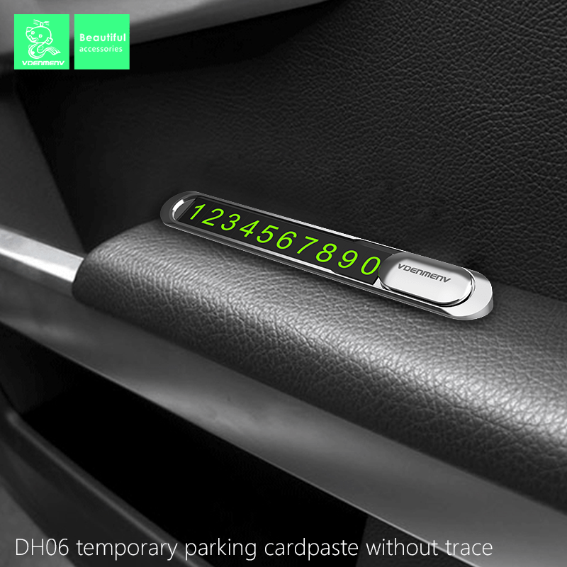 Паркувальна табличка з номером телефону на панель автомобіля Denmen DH06 СТАЛЬ Паркувальна табличка з номером телефону на панель автомобіля Denmen DH06 СТАЛЬ