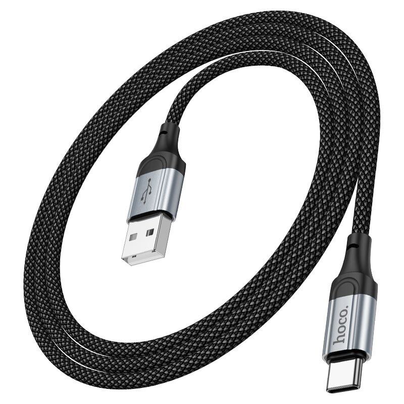 USB кабель HOCO X102 USB - Type-C 1м чорний USB кабель HOCO X102 USB - Type-C 1м чорний