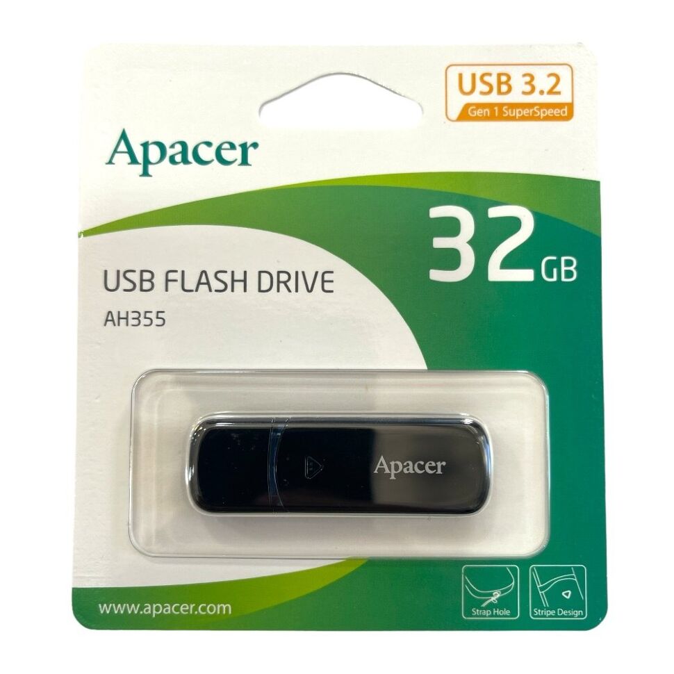 USB флеш 32Gb Apacer AH355 3.2 black USB флеш 32Gb Apacer AH355 3.2 black