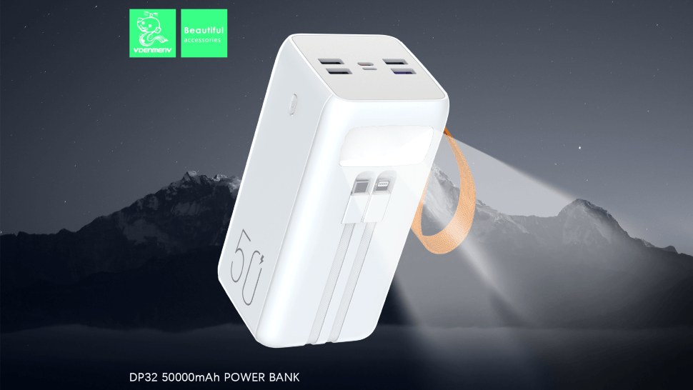POWERBANK DENMEN DP32 50000mAh 4.5A 22,5W + ЛАМПА POWERBANK DENMEN DP32 50000mAh 4.5A 22,5W + ЛАМПА
