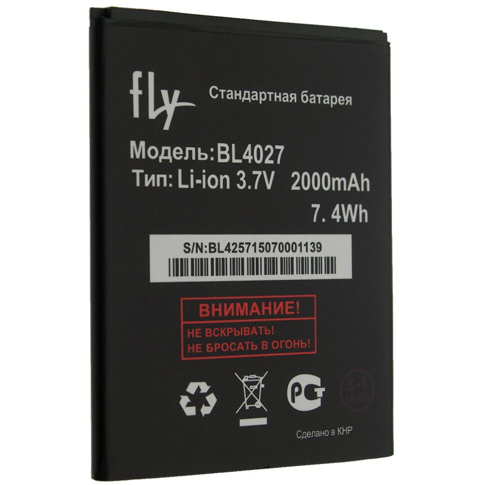 Акумулятор ОРИГІНАЛ КУЛЕК FLY BL4027 Акумулятор ОРИГІНАЛ КУЛЕК FLY BL4027