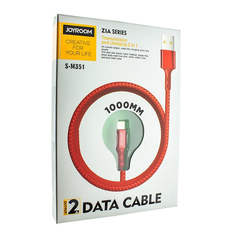 Кабель USB JOYROOM S-M351 LIGHTNING USB ЧЕРВОНИЙ