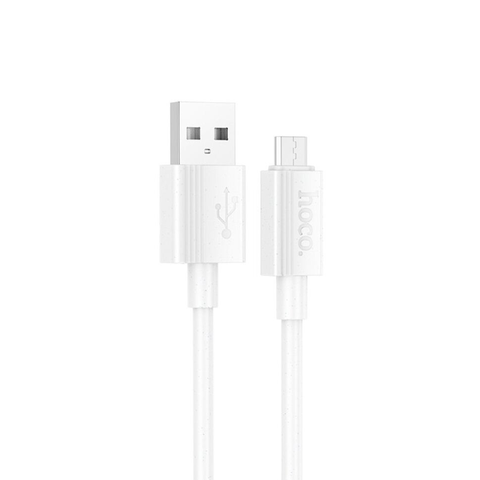 USB кабель HOCO X107 USB - micro USB 1м білий USB кабель HOCO X107 USB - micro USB 1м білий