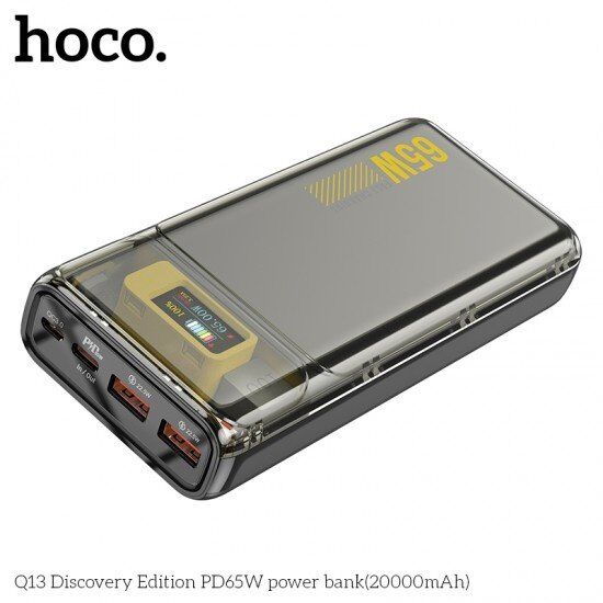 Power Bank HOCO Q13 PD 65W + QC 3.0 20000mah чорний Power Bank HOCO Q13 PD 65W + QC 3.0 20000mah чорний