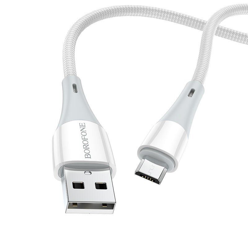 USB кабель BOROFONE BX60 USB - micro USB, білий USB кабель BOROFONE BX60 USB - micro USB, білий