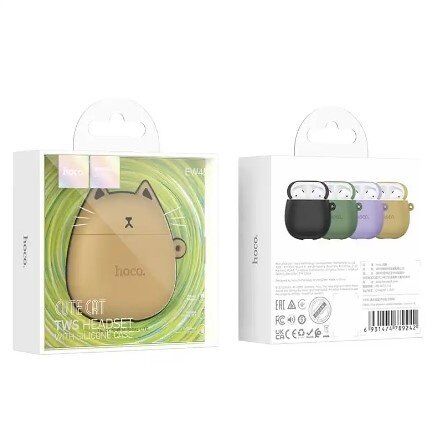 Бездротові навушники HOCO EW45, CARAMEL CAT, світло-коричневий