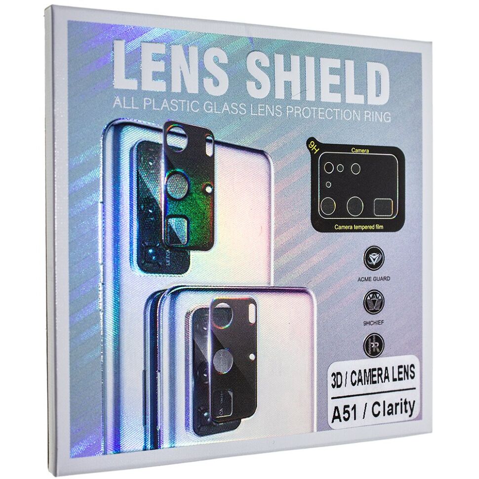 Захисне скло для камери 3D LENS SHIELD SAMSUNG A515 Galaxy A51 (2020) чорний