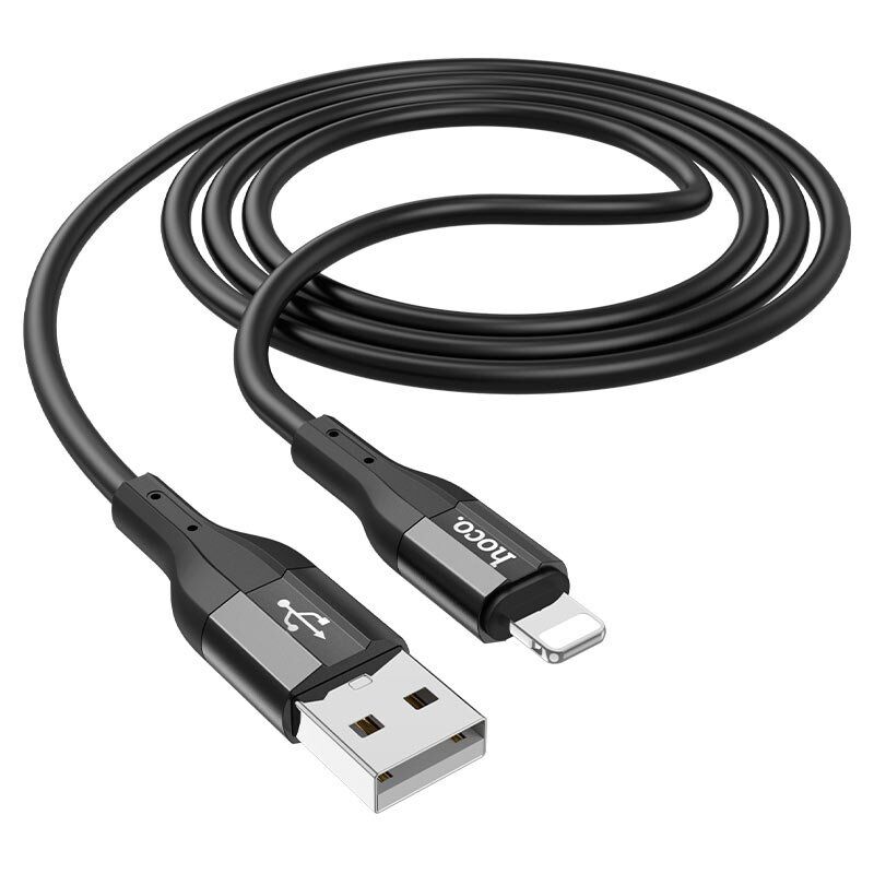 USB кабель HOCO X72 USB - Lightning 2.4A 1 метр, чорний