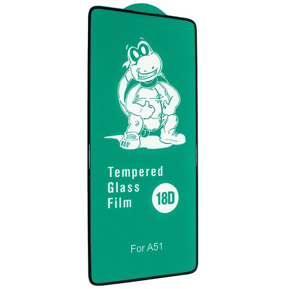 Захисне скло 18D із захисним бортом SAMSUNG Galaxy A32 4G (2021) A325 ЧОРНИЙ