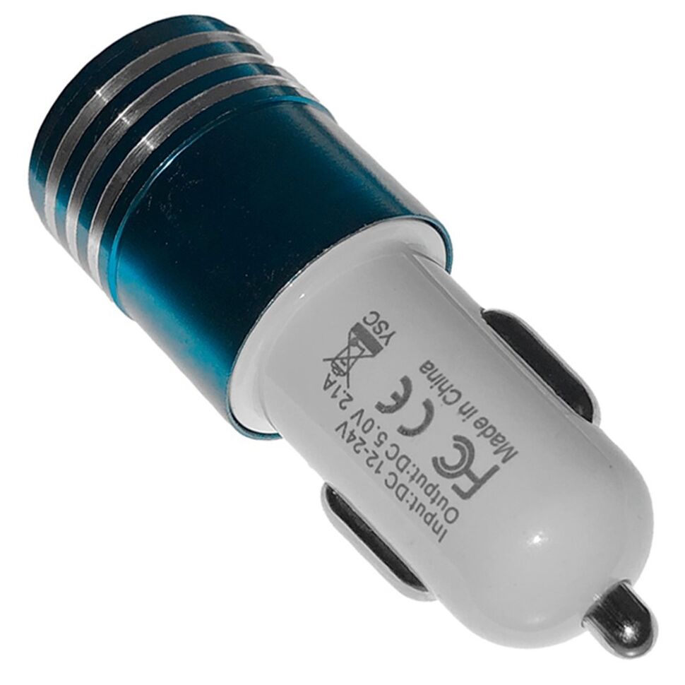 Автомобільний зарядний пристрій Metallic Смужка 2.1A 2 USB Автомобільний зарядний пристрій Metallic Смужка 2.1A 2 USB