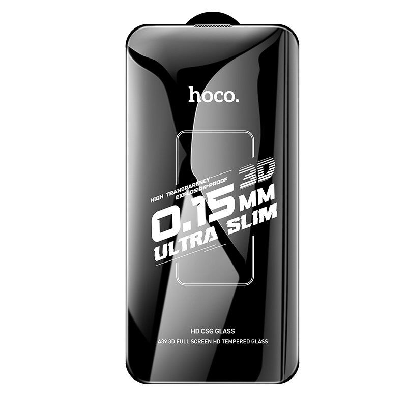 Скло для телефону HOCO A39 Engraved 3D HD 0.15mm APPLE iPhone 14 PRO | iPhone 15 | iPhone 16 6.1" Скло для телефону HOCO A39 Engraved 3D HD 0.15mm APPLE iPhone 14 PRO | iPhone 15 | iPhone 16 6.1"