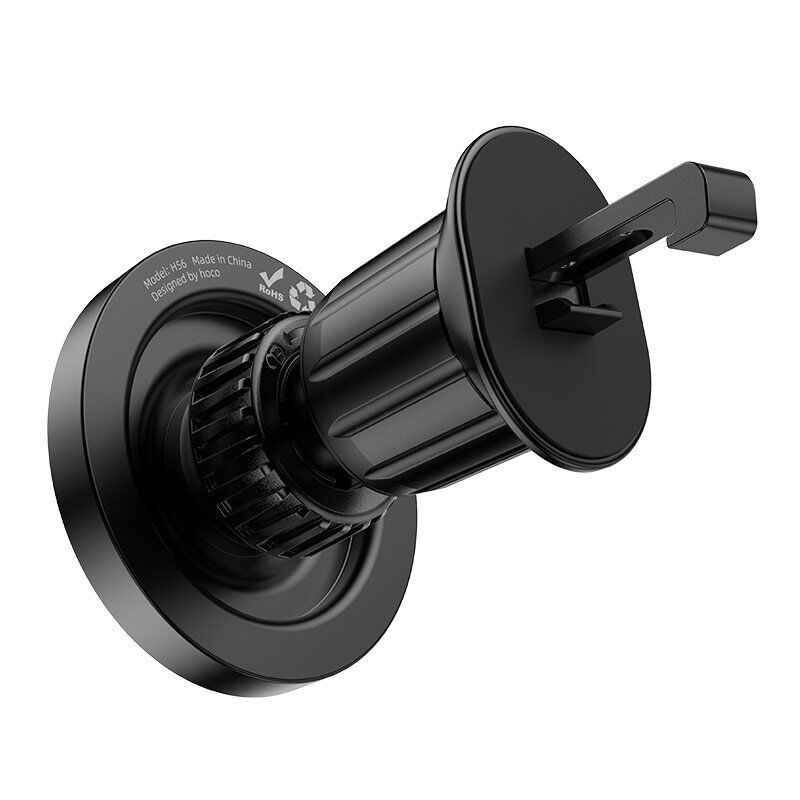 Магнітний автомобільний тримач HOCO H56 для смартфона 4.5 - 7", на вентиляційну решітку, чорний