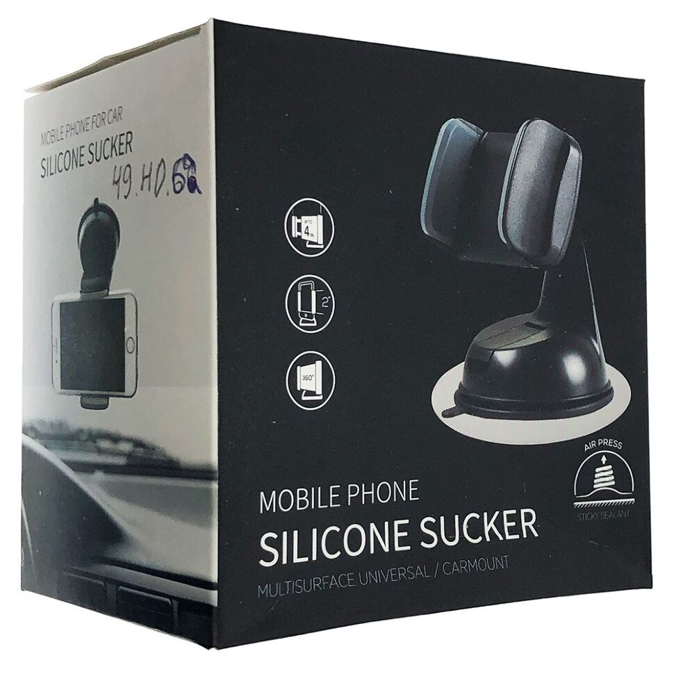Автомобільний тримач 49HD62 SILICONE SUCKER на торпедо авто / лобове скло