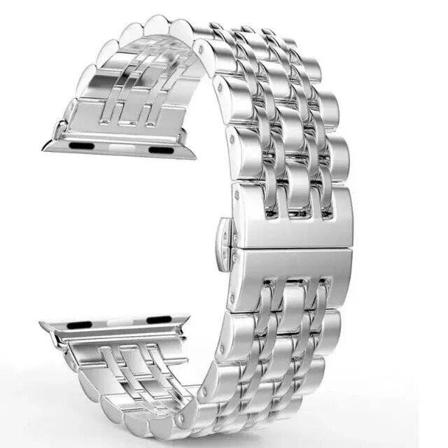 Ремінець металевий для годинника APPLE WATCH 42MM / 44MM / 45MM / 49MM 3-Bead Metal 4 LINE №20 Ремінець металевий для годинника APPLE WATCH 42MM / 44MM / 45MM / 49MM 3-Bead Metal 4 LINE №20