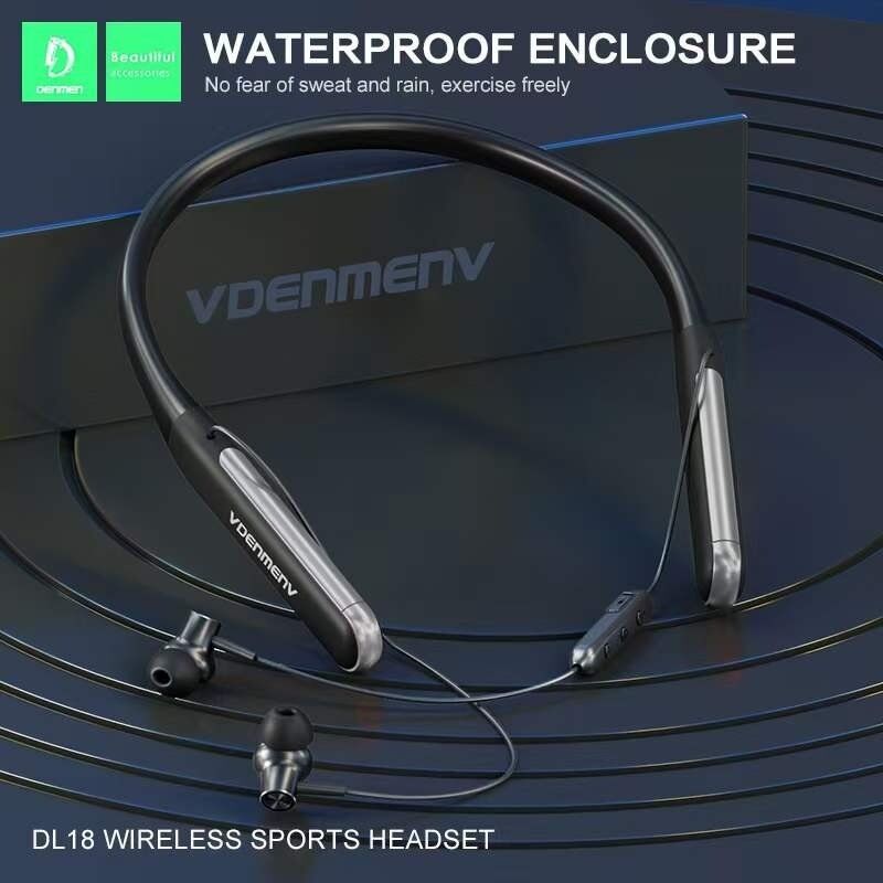 Бездротові навушники DENMEN DL18, чорний