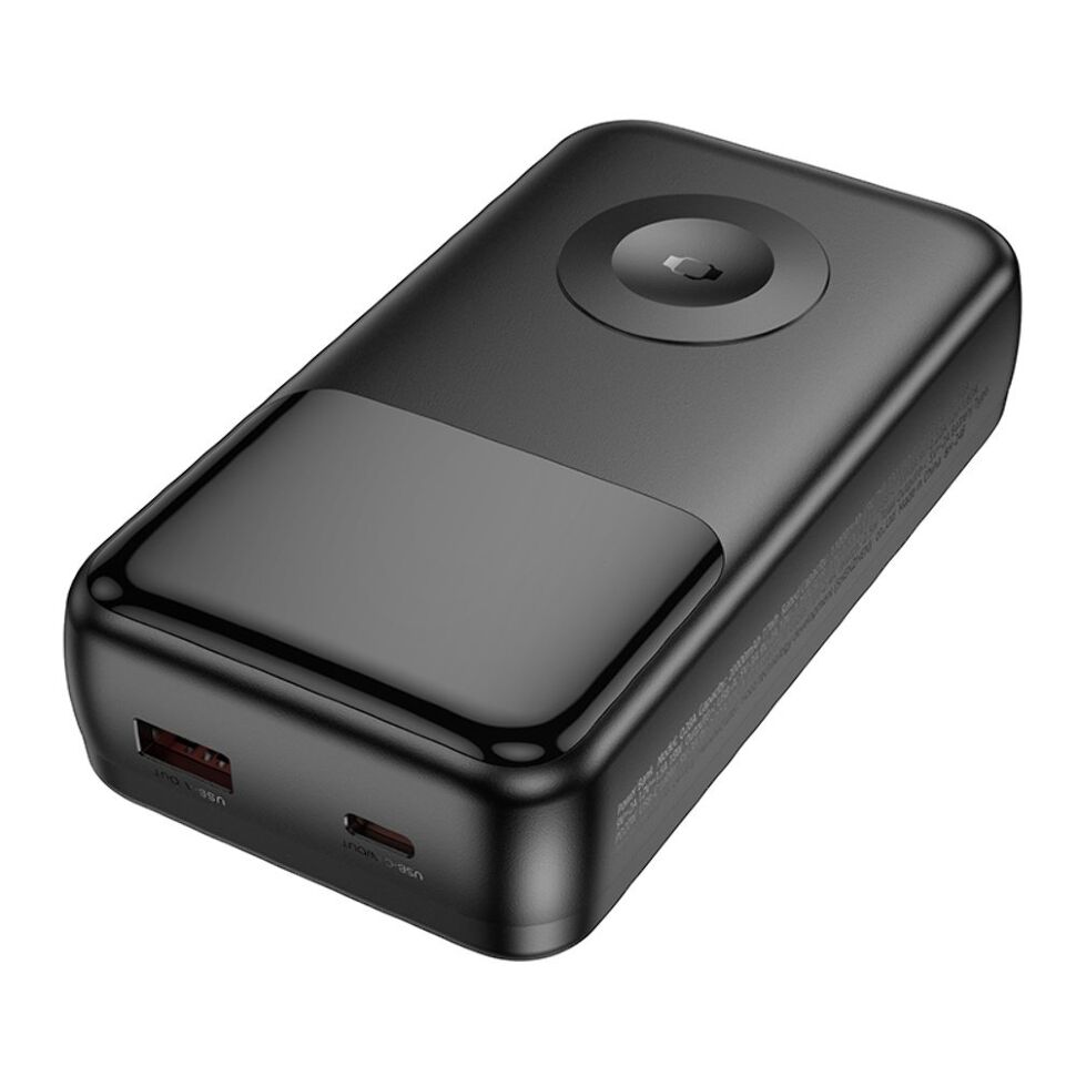Power Bank HOCO Q28A Victory 22.5W+PD20W fully compatible power bank with watch charging cable 20000 mAh чорний Power Bank HOCO Q28A Victory 22.5W+PD20W fully compatible power bank with watch charging cable 20000 mAh чорний