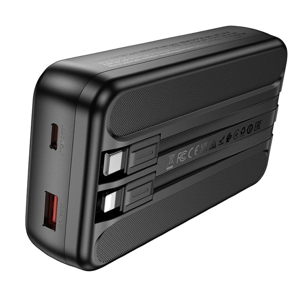 Power Bank HOCO Q28A Victory 22.5W+PD20W fully compatible power bank with watch charging cable 20000 mAh чорний Power Bank HOCO Q28A Victory 22.5W+PD20W fully compatible power bank with watch charging cable 20000 mAh чорний
