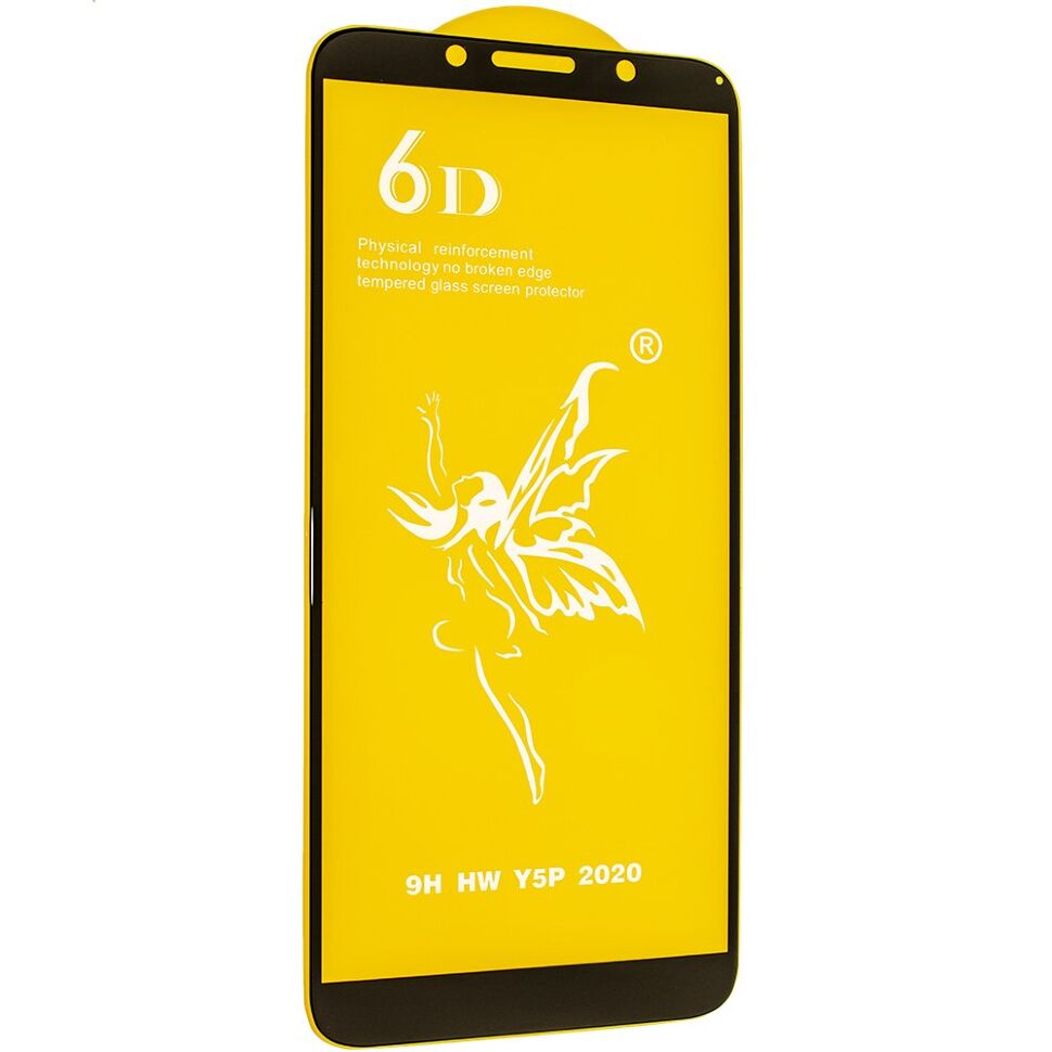 Захисне скло 6D PREMIUM HUAWEI Y5P ЧОРНИЙ
