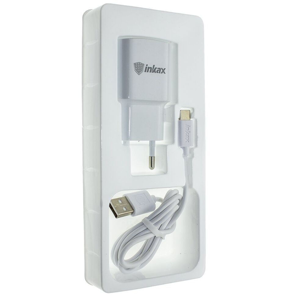 Зарядний пристрій INKAX CD-27 2.1A + USB кабель TYPE-C