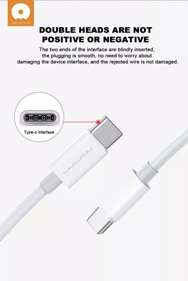 Кабель USB-C WUW X77 USB-C - Type-C (5A) (45) Кабель USB-C WUW X77 USB-C - Type-C (5A) (45)